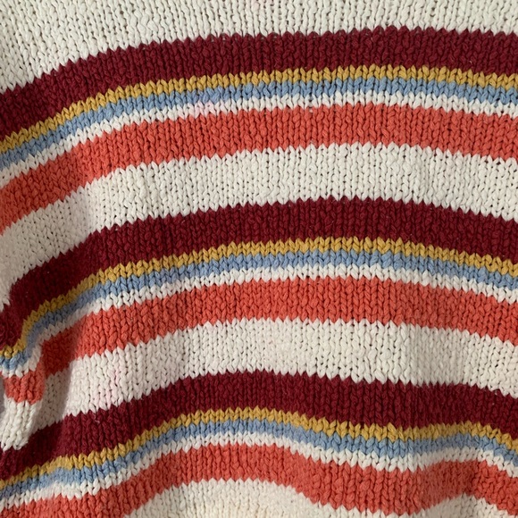 FOREVER 21 | Retro Striped Cropped Knit Sweater - Picture 7 of 7